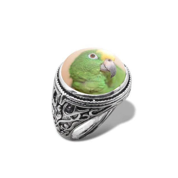 Bague Perroquet<br> L'Amazone