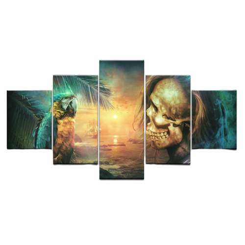 Tableau Perroquet<br> Crâne du Pirate