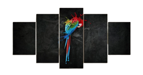 Tableau Perroquet<br> Peinture d'Ara